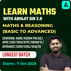Learn Maths with Abhijit Sir 2.0 | Maths + Reasoning Special Batch | Online Live Batch by Adda247