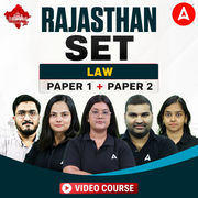 Rajasthan SET | Law | Paper 1 + Paper 2 | Video Course by Adda247