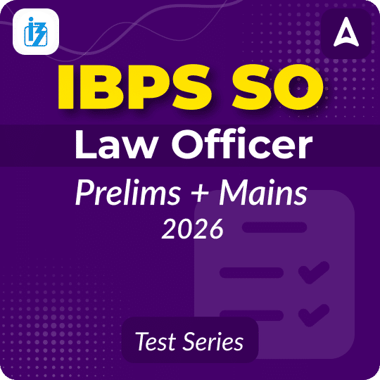 IBPS SO Law Officer 2026 Mock Test Series