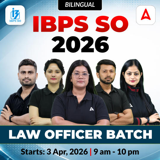 IBPS SO 2026 | LAW Officer Batch | Online Live Classes by Adda 247