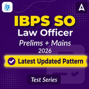 IBPS SO Law Officer 2026 Mock Test Series with Latest Pattern