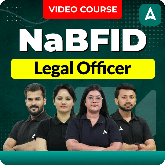 NaBFID Legal Officer | Hinglish | Complete Video Course by Adda247