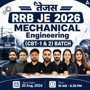 तेजस : RRB JE Mechanical Engineering 2026 | CBT-1 CBT-2 Batch Live + eBooks + Test Series | Hinglish Online Live Classes By Adda247
