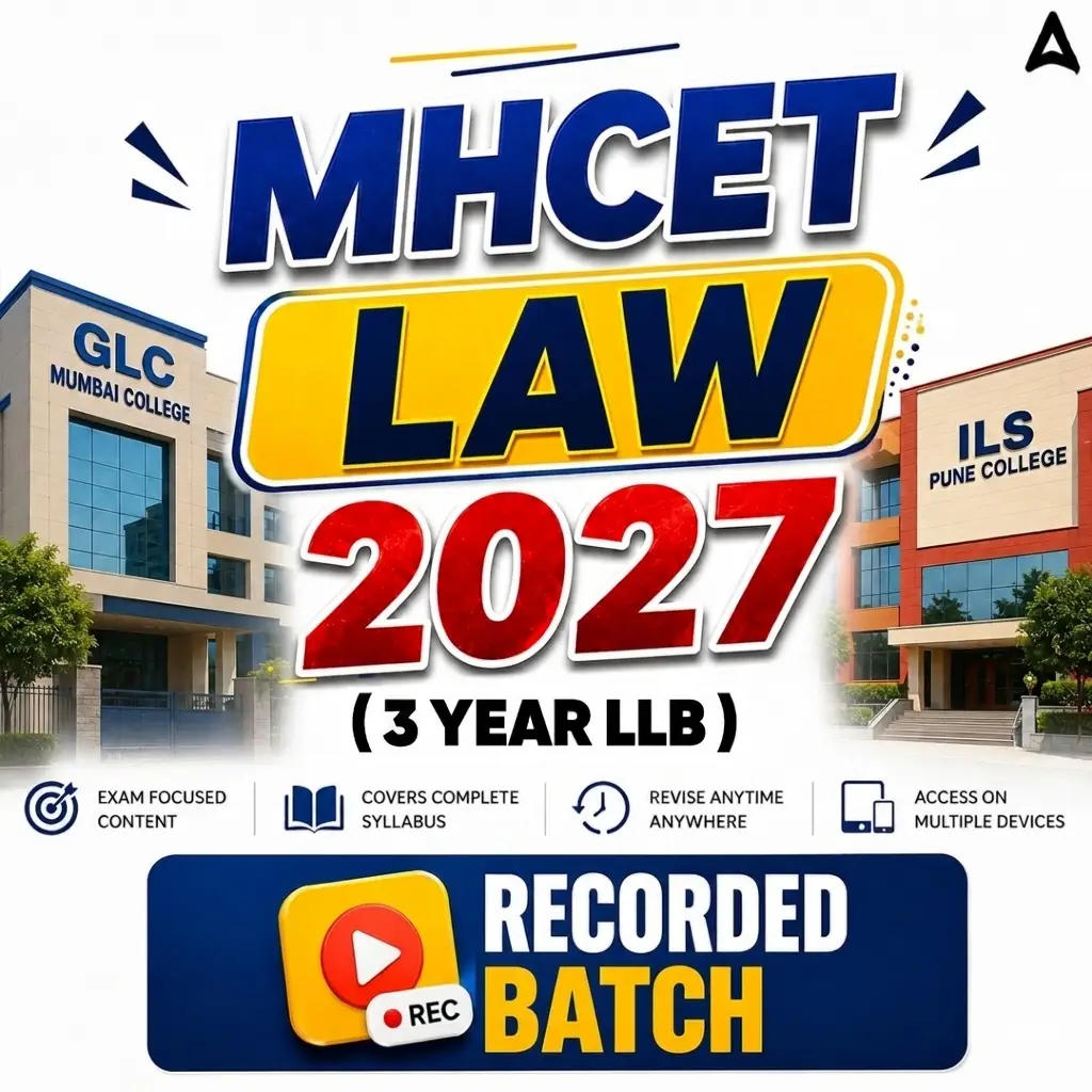 MH-CET LAW 2027 (3 Years LLB) | Recorded BATCH by Adda 247