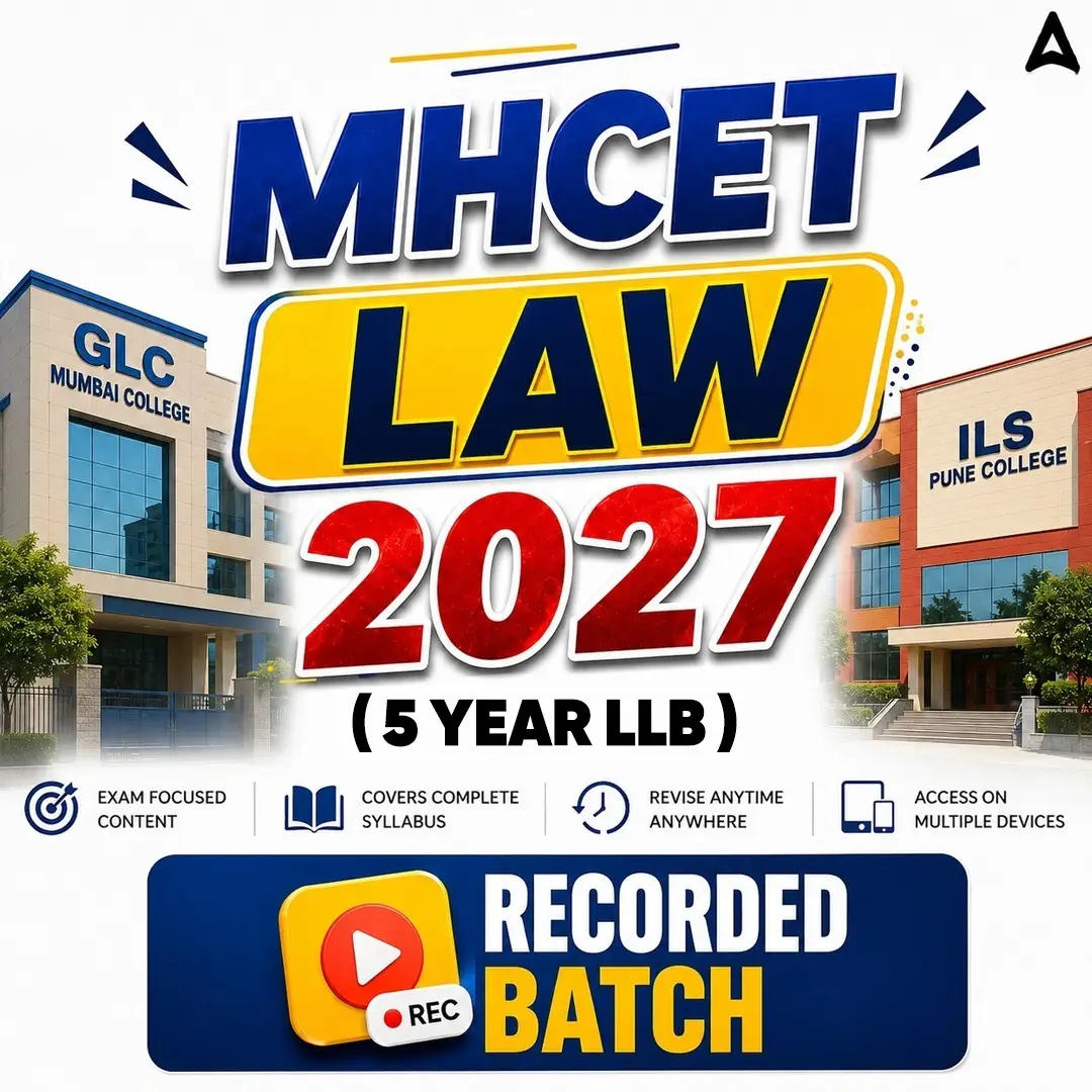 MH-CET LAW 2027 (5 Years LLB) | Recorded BATCH | Online Coaching By Adda247
