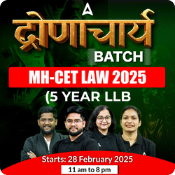 MH-CET LAW 2025 (5 Year LLB) द्रोणाचार्य BATCH | Complete Live Classes By Adda247 (As per Latest Syllabus)