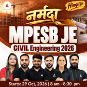 नर्मदा MPESB JE Civil Engineering 2026 Hinglish | Online Classes By Adda247