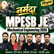 नर्मदा MPESB JE Mechanical Engineering 2026 Hinglish | Online Live Classes by Adda 247