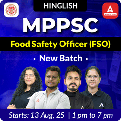Madhya Pradesh Food Safety Officer (MPPSC FSO) New Batch | Hinglish | Online Live Classes By Adda247