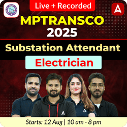 Lakshya 2.0  - MPTRANSCO 2025 Substation Attendant (Electrician) | Bilingual | Online Live + Recorded Classes by Adda 247