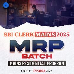 SBI Clerk 2025 MRP Batch | Mains Residential Program | Offline Batch by Adda 247