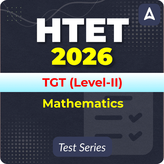 HTET TGT Mathematics (Level-II) 2026 Mock Test