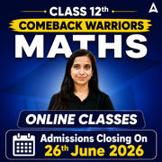 Class 12th Comeback Warriors Mathematics by Adda247