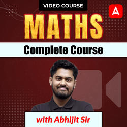 Maths with Abhijit Sir | Complete Video Course by Adda247