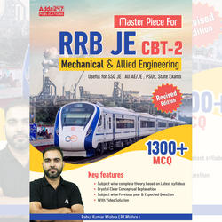 Mechanical and Allied Engineering Book | Master Piece for RRB JE, SSC JE, PSUs, State Exams(English Printed Edition) by Adda247