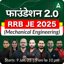 Foundation 2.0 - RRB JE (Mechanical) New Batch for 2025 | Test Series | Hinglish | Online Live Classes by Adda 247