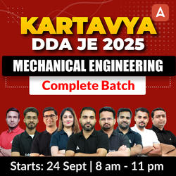 Kartavya - DDA JE (Mechanical Engineering) 2025 | Hinglish | Online Live + Recorded Classes by Adda 247