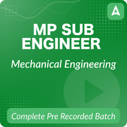 MP Sub Engineer Mechanical Complete Pre Recorded Batch By Adda247