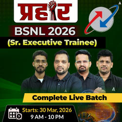 प्रहार(Prahar)  - BSNL (Sr. Executive Trainee) Recruitment | Live Classes | Hinglish | Online Live Classes by Adda 247