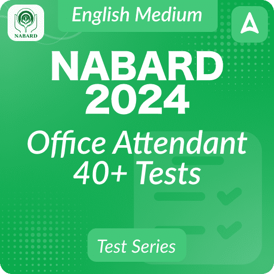 NABARD Office Attendant Mock Test Series 2024 in English by Adda247