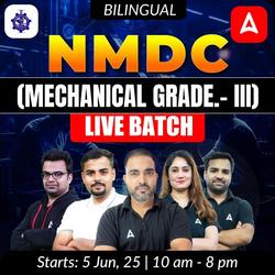Safalta Batch - NMDC (Mechanic/Operator/MCO - Grade III ) 2025 | Hinglish | Online Live Classes by Adda247