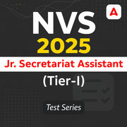 NVS Junior Secretariat Assistant (Tier-I) 2025-26 Mock Test