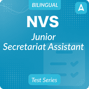 NVS Junior Secretariat Assistant Mock Test 2024 - 2025