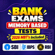 Bank Memory Based Paper's for SBI, IBPS, RBI and Other Banking Exams (Includes 2026 MBT's)