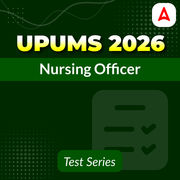 UPUMS Nursing officer 2026 Mock Test