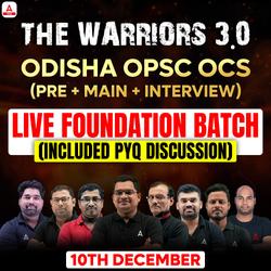 OPSC OCS (PRE + MAINS + Interview) Foundation 2024-25 Batch By Adda247