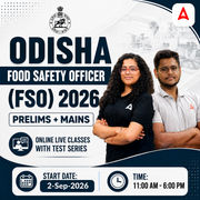 Odisha Food Safety Officer (FSO) 2026 | Hinglish | Online Live Classes with Test Series by Adda 247