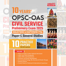 Last 10 Years OPSC OAS Subjectwise & Chapterwise PYQs Paper- 1 GS Book