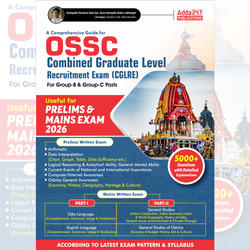 A Comprehensive Guide for OSSC CGL 2026 Prelims + Mains | 5000+ Questions with Detailed Solutions (English Printed Edition) By Adda247