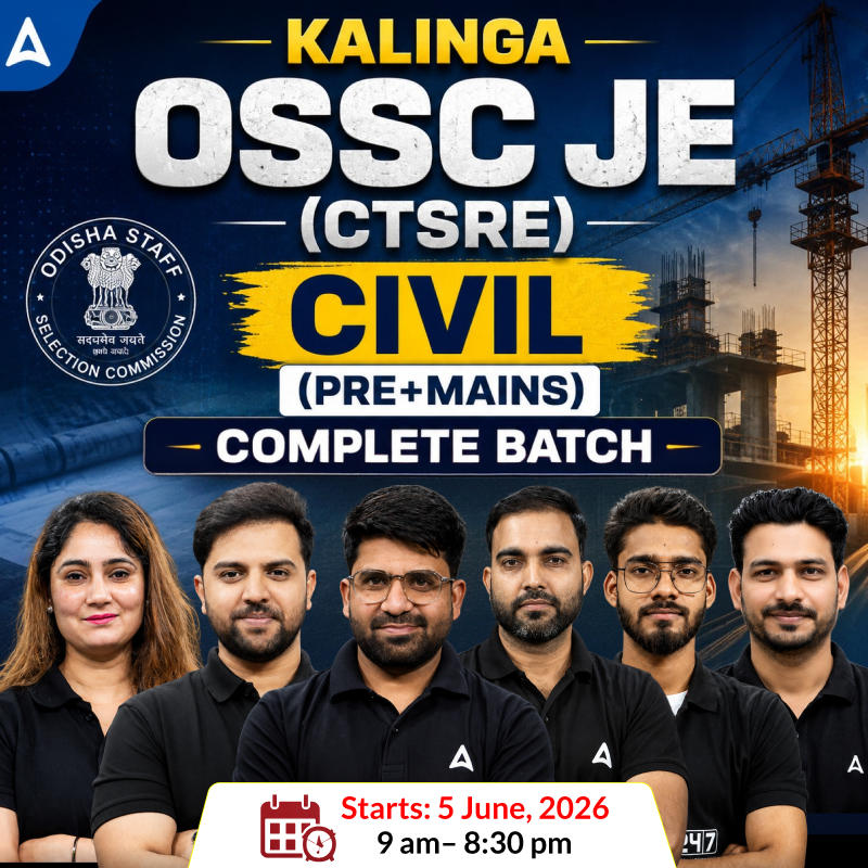 Kalinga - OSSC JE (CTSRE) Civil Engineering 2026 | Complete Batch (Pre + Mains) |  Online Live Classes By Adda247