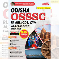 Odisha OSSSC RI, ARI, ICDS, VAW, JA, SFS & AMIN Exam 2026 |7000+ MCQs with Detailed Solutions (English Printed Edition) By Adda247