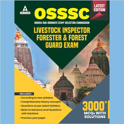 OSSSC Livestock Inspector Forester & Forest Guard Exam Guide (English Printed Edition) by Adda247