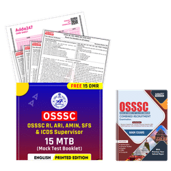 A Combo Books Set-Guide for OSSSC RI, ARI, AMIN, SFS & ICDS exam + 15 Mock Test Booklet for OSSSC RI, AMIN, SFS & ICDS(English Printed Edition) | Printed Books Kit by Adda 247