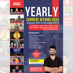 Yearly Current Affairs Jan 2024 to Dec 2024 for Odisha vertical | 2500+ one liners Questions & MCQs (English Printed Edition) by Adda247