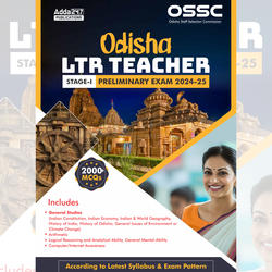 Odisha LTR TEACHER Stage 1 | Preliminary Exam Book 2024-25 (English Printed Edition) by Adda247