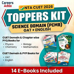 CUET TOPPERS KIT Science Domain (English + GAT + Science-PCMB) | E-Books By Careers Adda