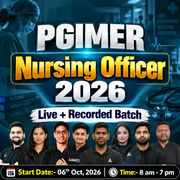 PGIMER Nursing Officer Recruitment 2026 (Live + Recorded) by Adda247