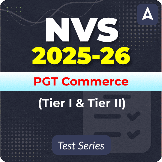 NVS PGT Commerce (Tier I & II) Mock Test 2025
