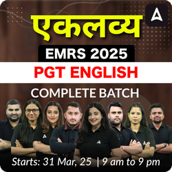 एकलव्य | EMRS 2025 PGT ENGLISH | Complete Batch | Online Live Classes by Adda 247