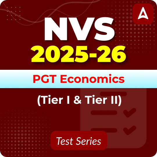 NVS PGT Economics(Tier I & II) Mock Test 2025