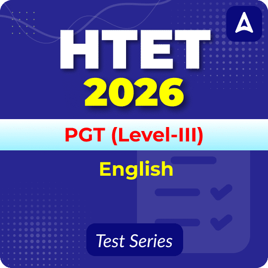 HTET PGT English (Level-III) 2026 Mock Test