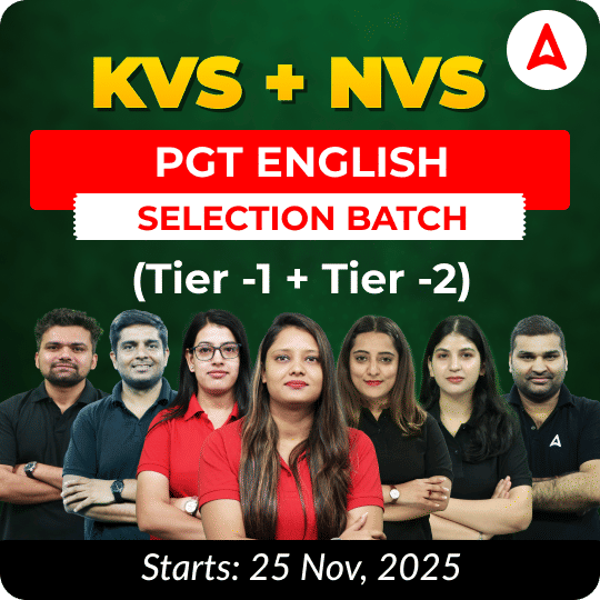 KVS + NVS | Selection Batch | English PGT (Tier -1 + Tier -2) 2025-26 | Online Live Classes by Adda247