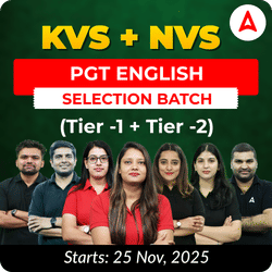 KVS + NVS | Selection Batch | English PGT (Tier -1 + Tier -2) 2025-26 | Online Live Classes by Adda247