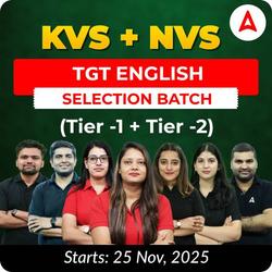 KVS + NVS | Selection Batch | English TGT (Tier -1 + Tier -2) 2025-26 | Online Live Classes by Adda247