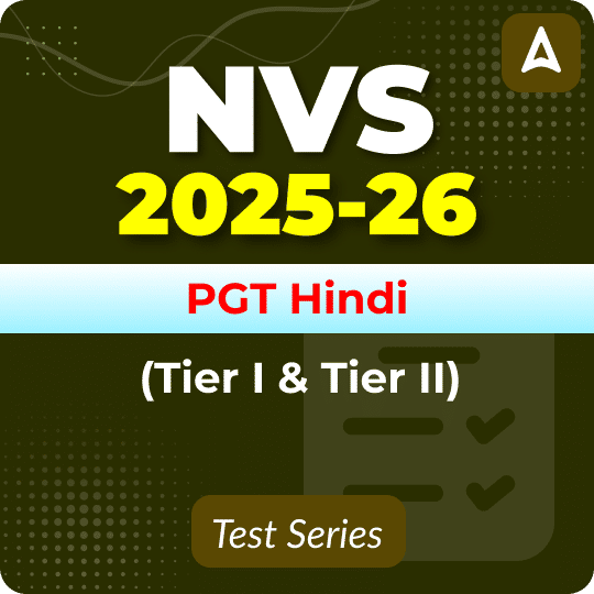 NVS PGT Hindi (Tier I & II) Mock Test 2025