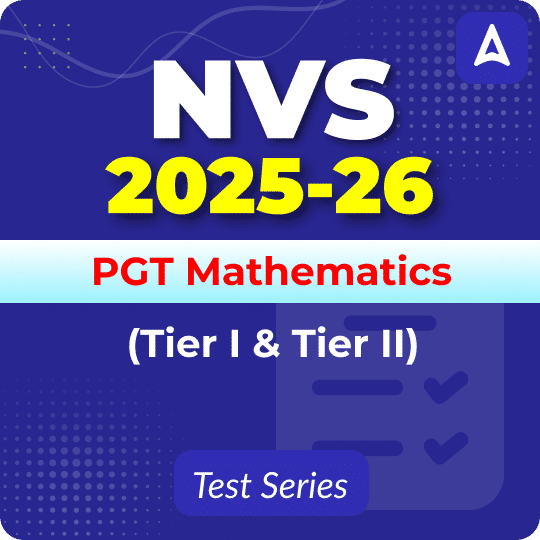 NVS PGT Mathematics (Tier I & II) Mock Test 2025